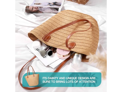 フラップストローバッグ フードコーンフェイクキュートボウバッグ ボホエコ ストロージュートキッズ