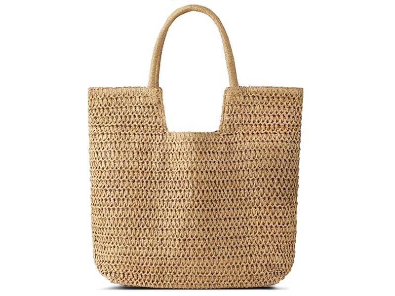 ストローバッグハードスタートートクラッチハンドバッグホーボニットノットムーンベビー2025