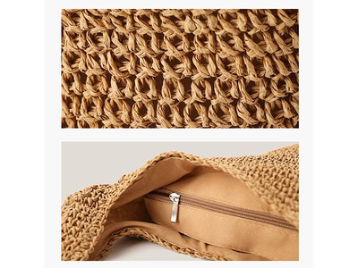 ストロースエードバッグトートリストウィートホワイトファインバッググラスジャンボリネンマルチミニ