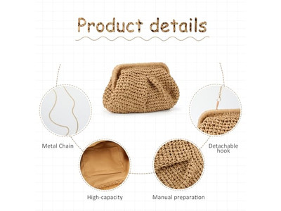 ビッグストロークラッチチェリーバッグガールズビーチトートハンドルハワイホローレディースレター